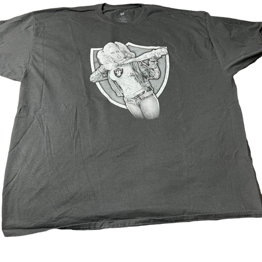 Hanes Harley Quinn Raiders Black T Shirt